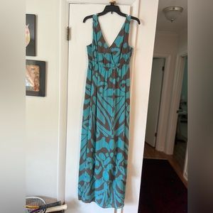 Banana Republic Silk Printed Maxi Dress.